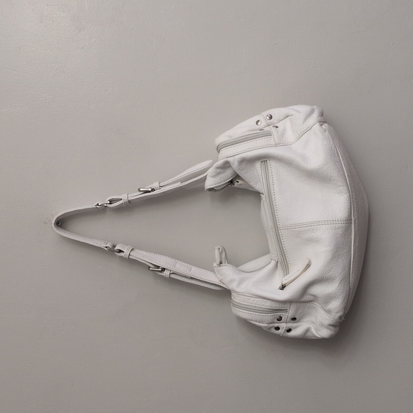 Vera Pelle White Shoulder Bag - Picture 2 of 11